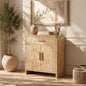 Curved 2-Door & Drawer Cabinet