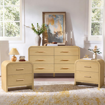 Curved 6 + 2 Drawer Set