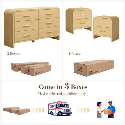Curved 6 + 2 Drawer Set