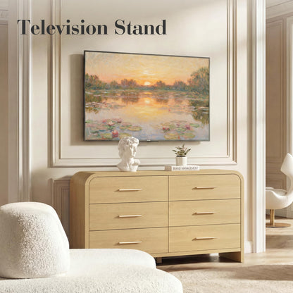 Curved 6-Drawer Dresser