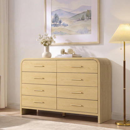 Curved 8-Drawer Dresser