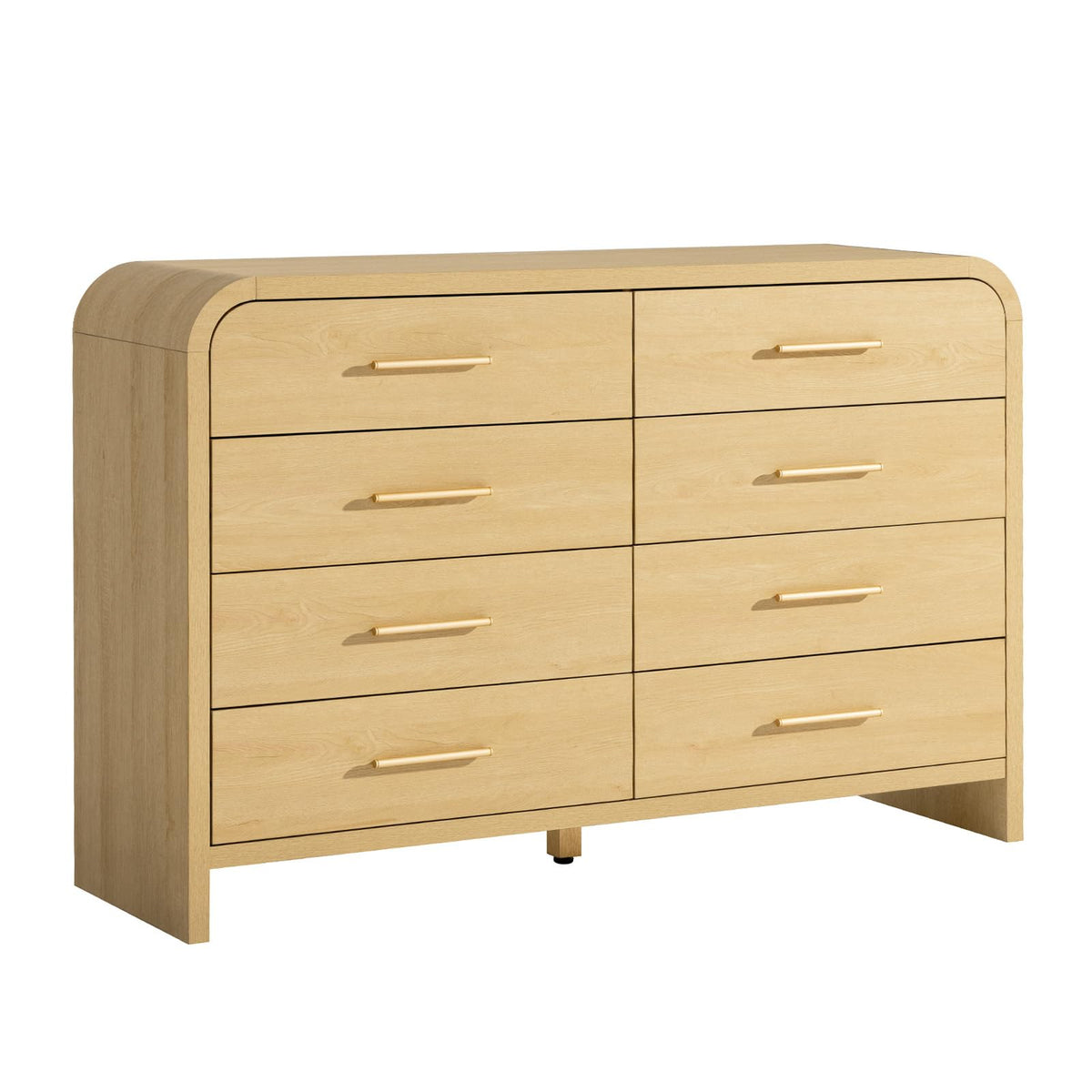 Curved 8-Drawer Dresser