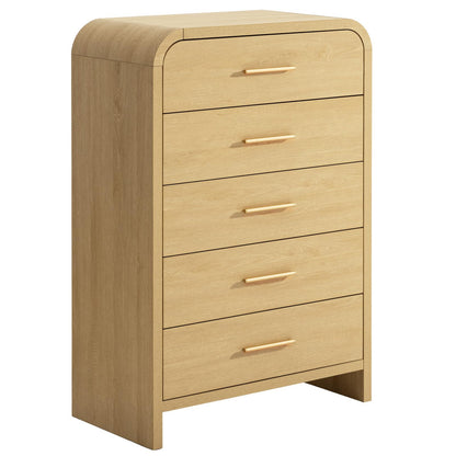Curved 5-Drawer Dresser