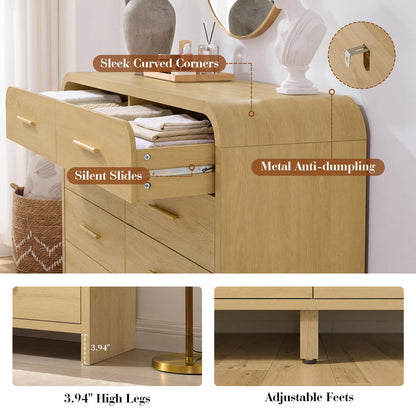 Curved 5-Drawer Dresser