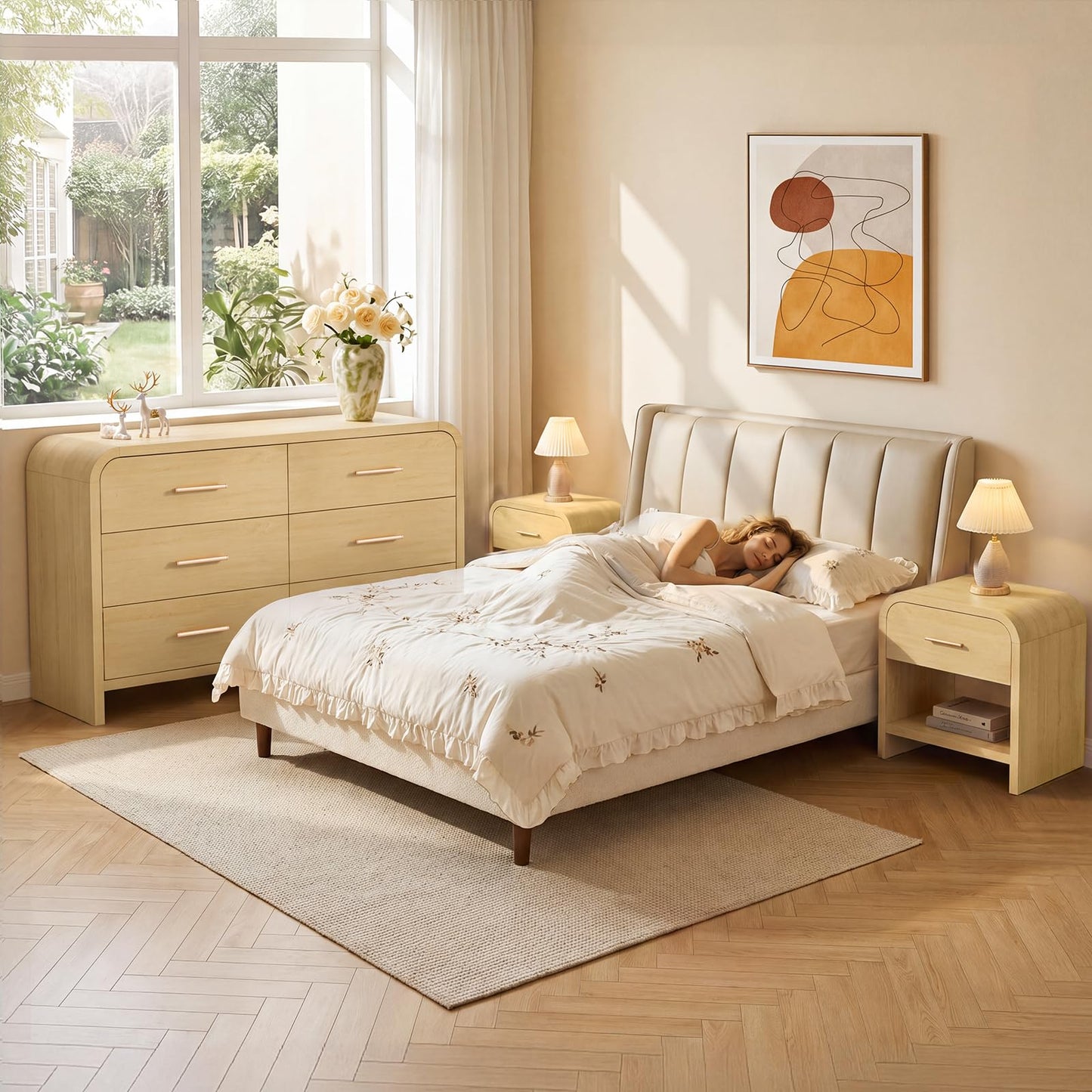 Curved 6 + 1 Drawer Set