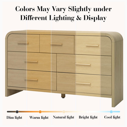 Curved 7-Drawer Dresser