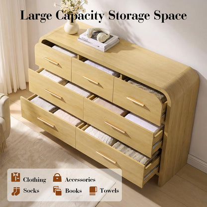 Curved 7-Drawer Dresser
