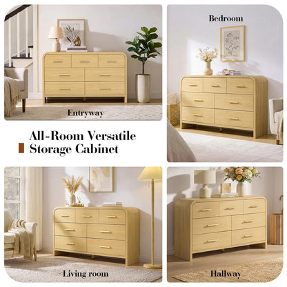 Curved 7-Drawer Dresser