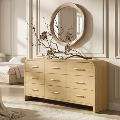 Curved 9-Drawer Dresser