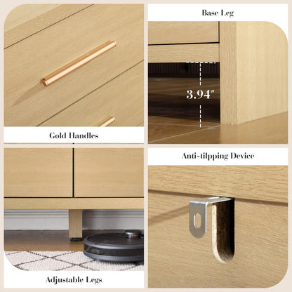 Curved 9-Drawer Dresser
