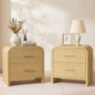 Curved 2-Drawer Nightstand