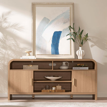 59.7" Light Burl Sideboard & TV Stand
