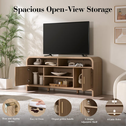 Curved TVstand + 2 Drawer Set
