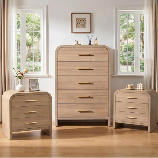 Curved 5 + 3 Drawer Set