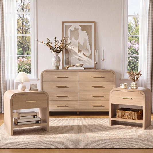 Curved 8 + 1 Drawer Set