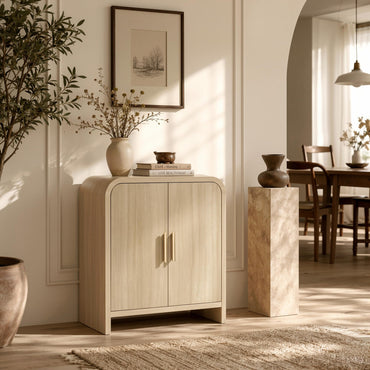 Curved 2-Door Cabinet