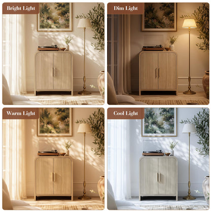 Curved 2-Door Cabinet