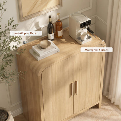Curved 2-Door Cabinet