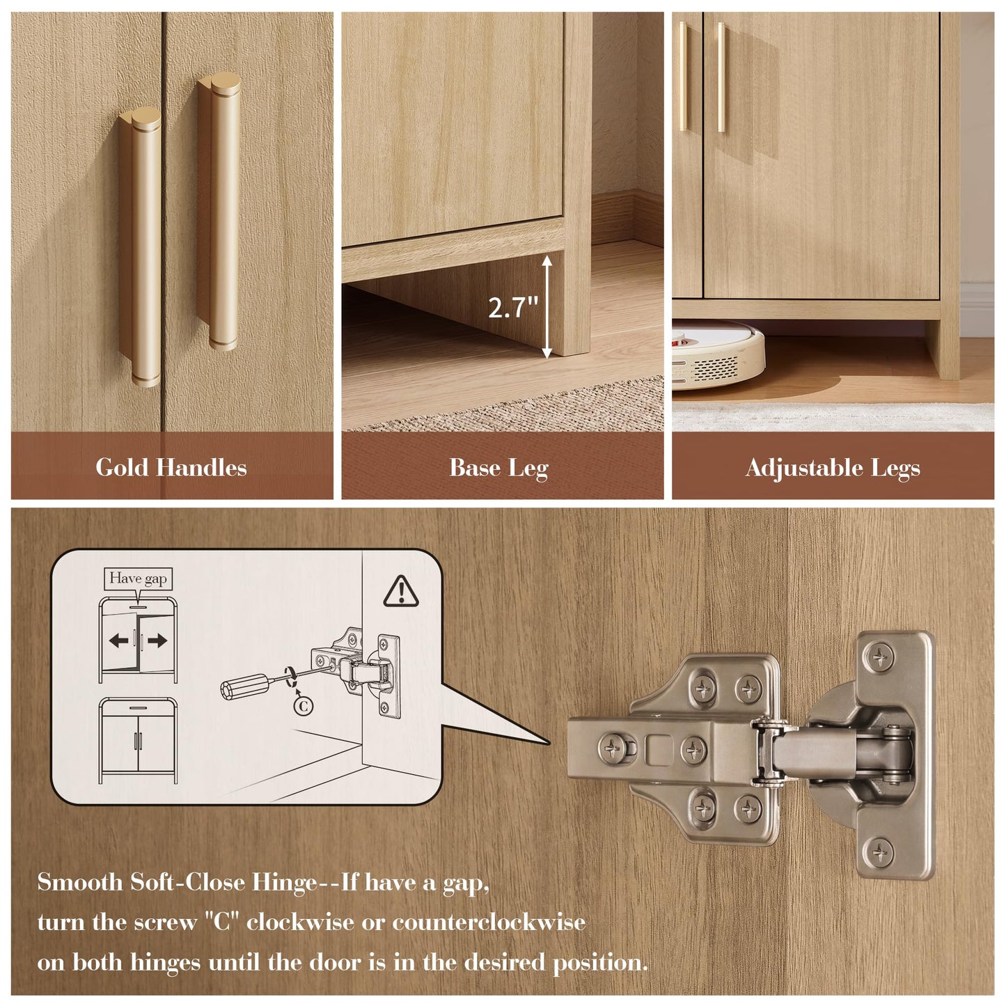 Curved 2-Door Cabinet