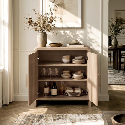 Curved 2-Door Cabinet