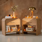 【Halloween Pre-Sale】Curved 1-Drawer Nightstand-2Pcs