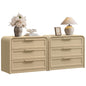 Woven 3-Drawers Nightstand-C