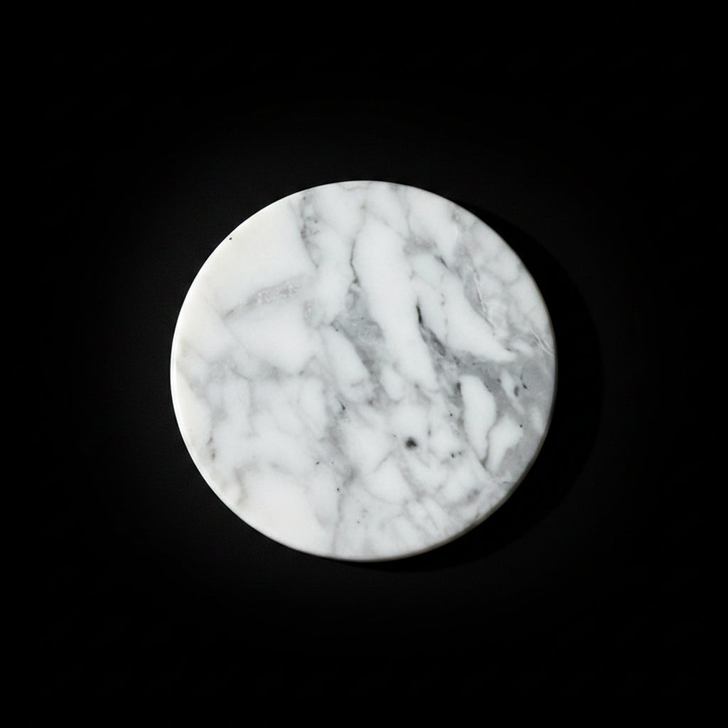 Natural Round Marble Coaster