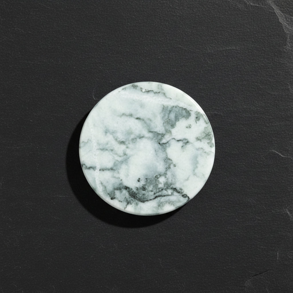 Natural Round Marble Coaster