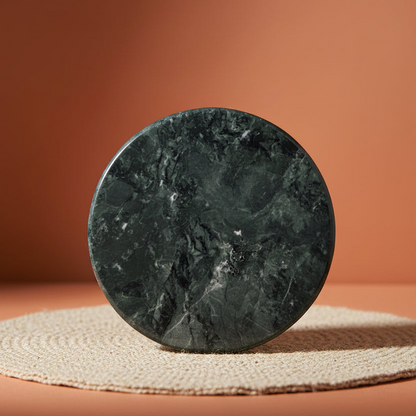 Natural Round Marble Coaster