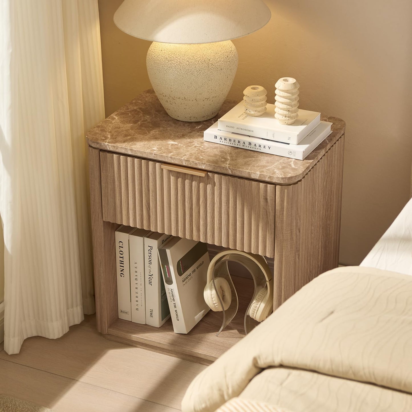 Ripple 1-Drawer Nightstand