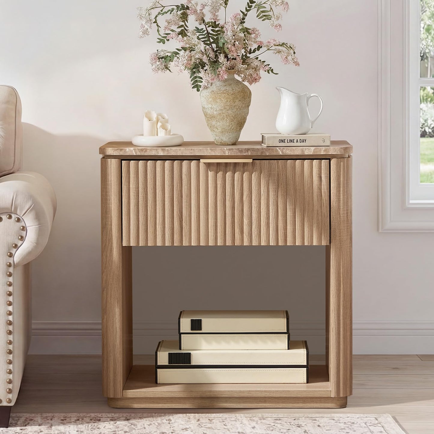Ripple 1-Drawer Nightstand