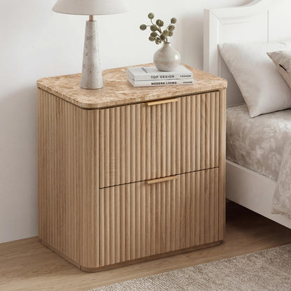 Ripple 2-Drawer Nightstand