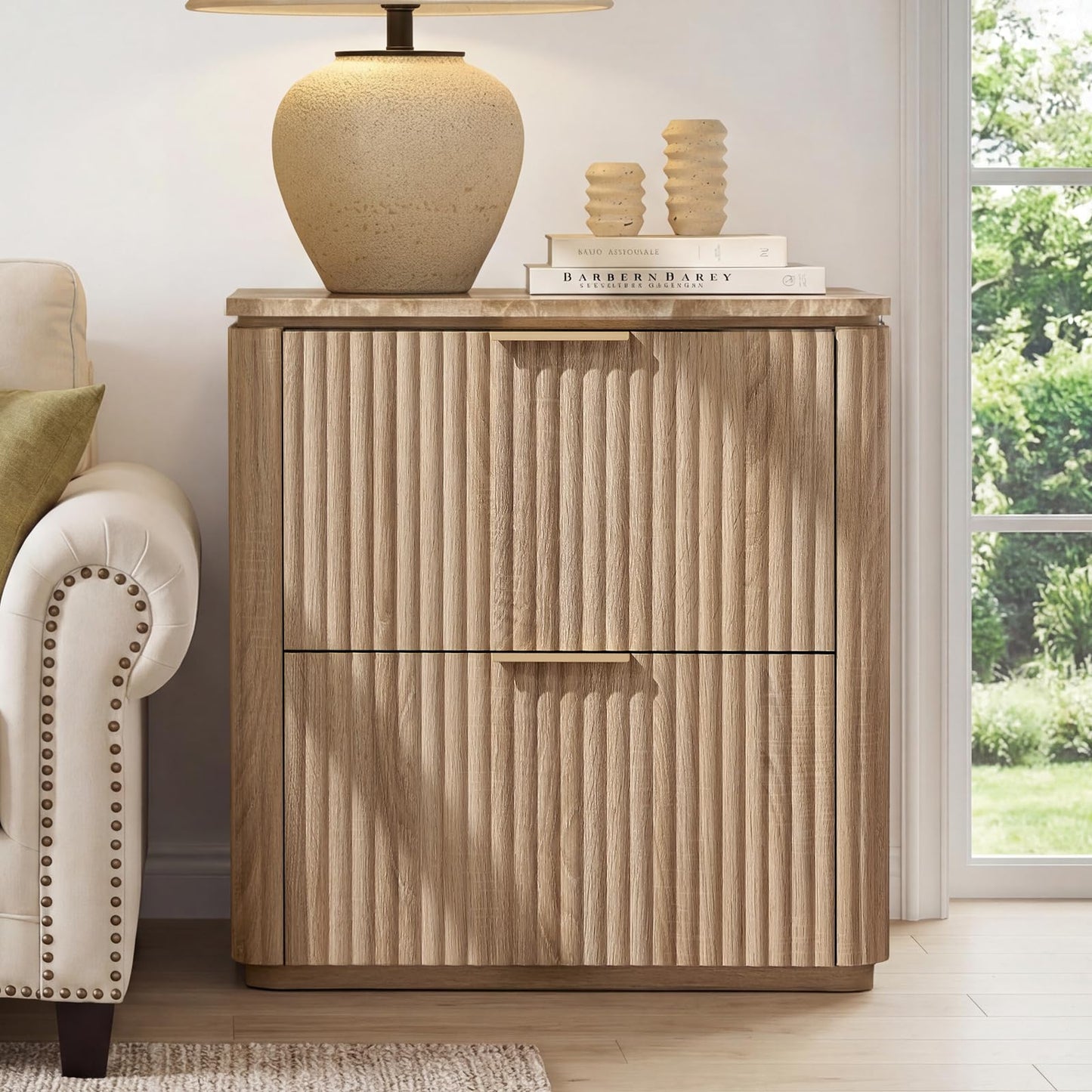 Ripple 2-Drawer Nightstand