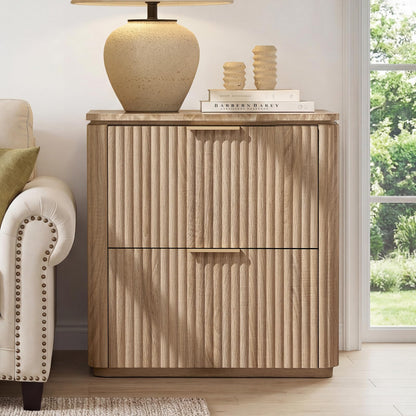 Ripple 2-Drawer Nightstand