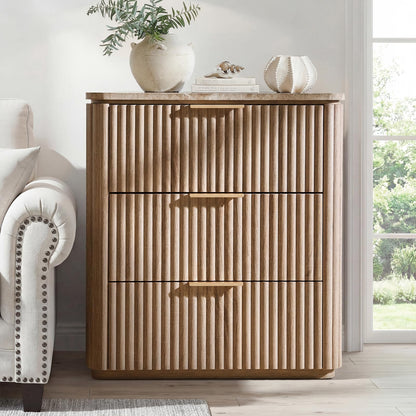 Ripple 3-Drawer Nightstand
