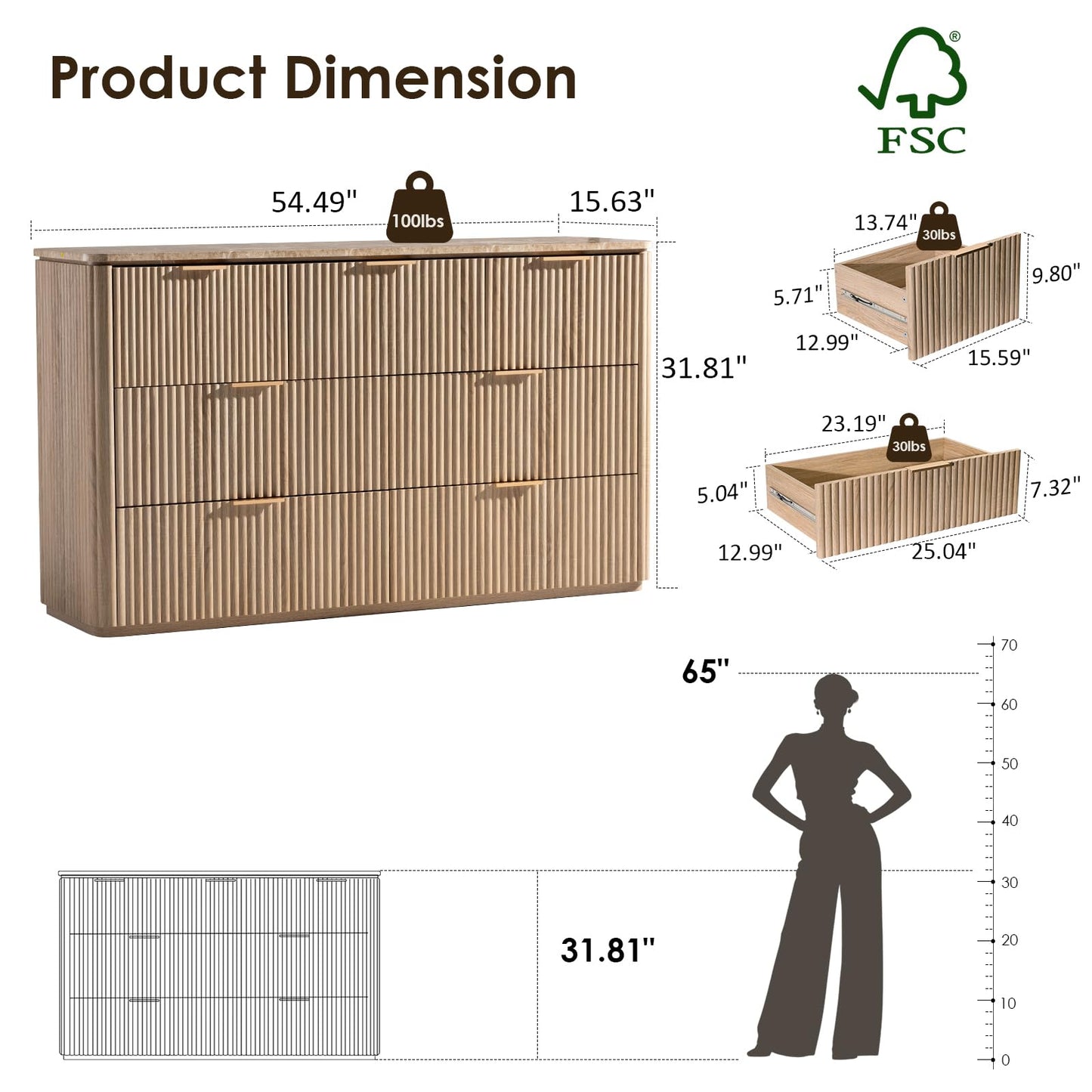 Ripple 7-Drawer Dresser