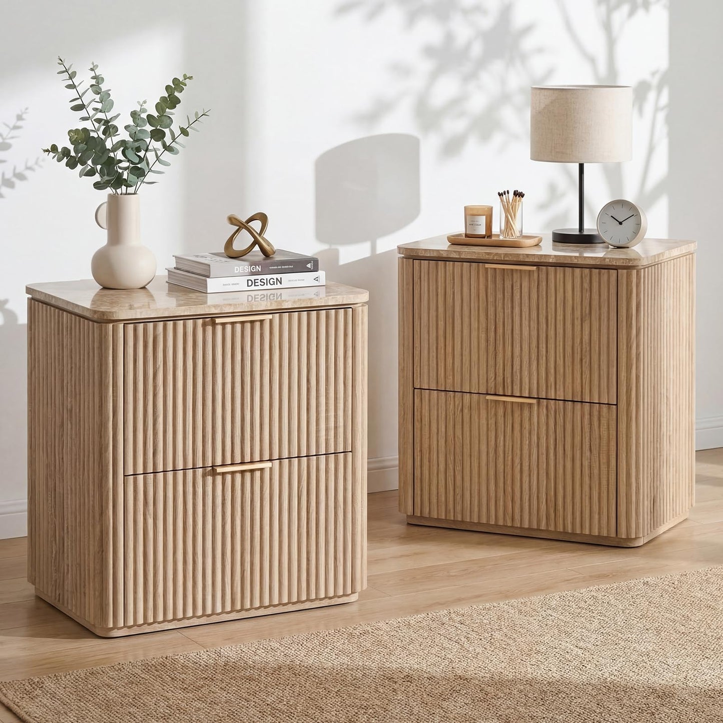 Ripple 2-Drawer Nightstand