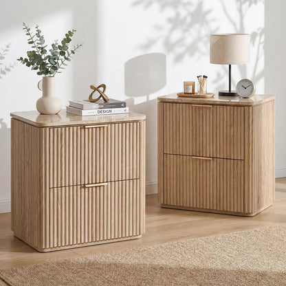 Ripple 2-Drawer Nightstand
