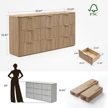 Ripple 9-Drawer Dresser