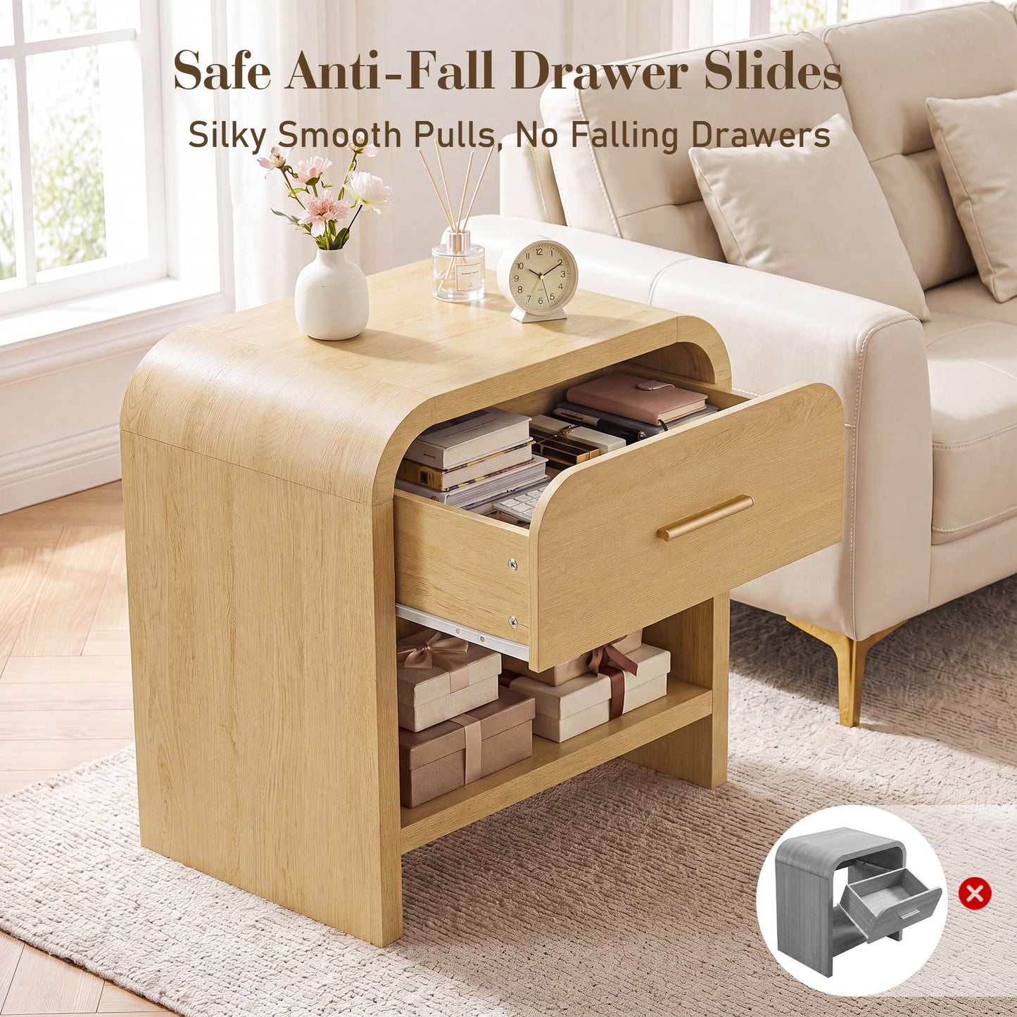 Curved 8 + 1 Drawer Set