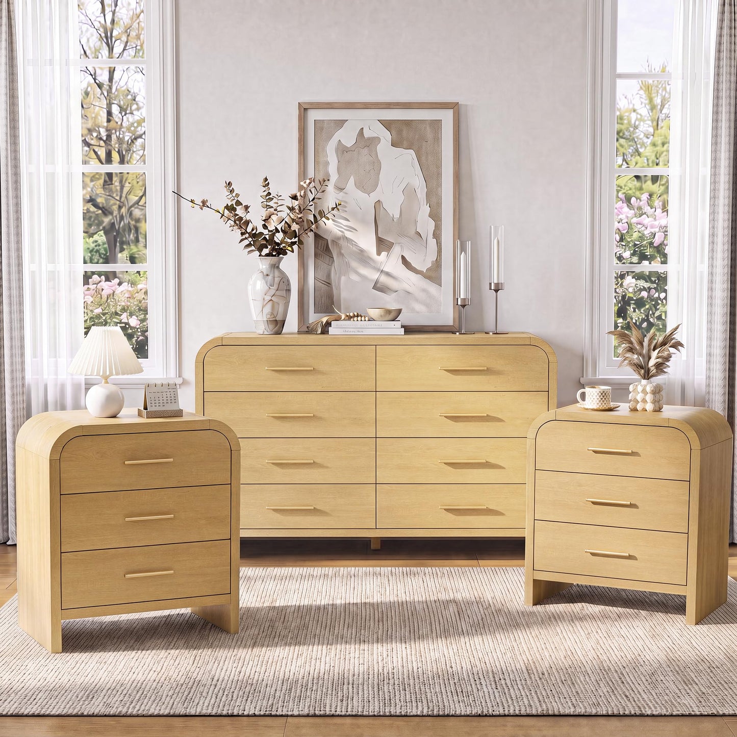 Curved 8 + 3 Drawer Set