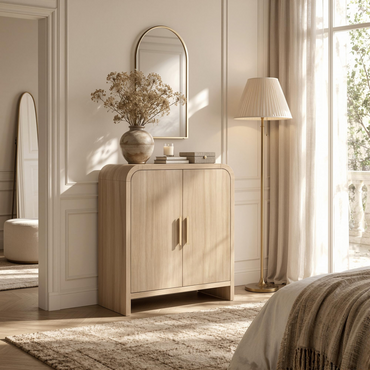 Curved 2-Door Cabinet