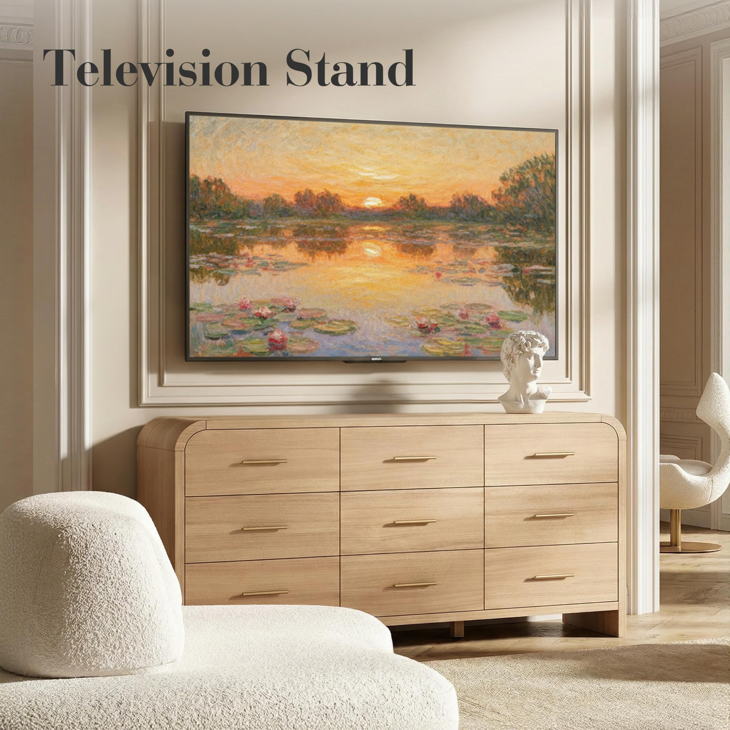 Curved 9-Drawer Dresser