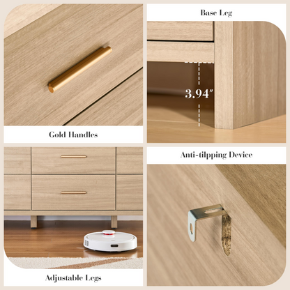 Curved 9-Drawer Dresser