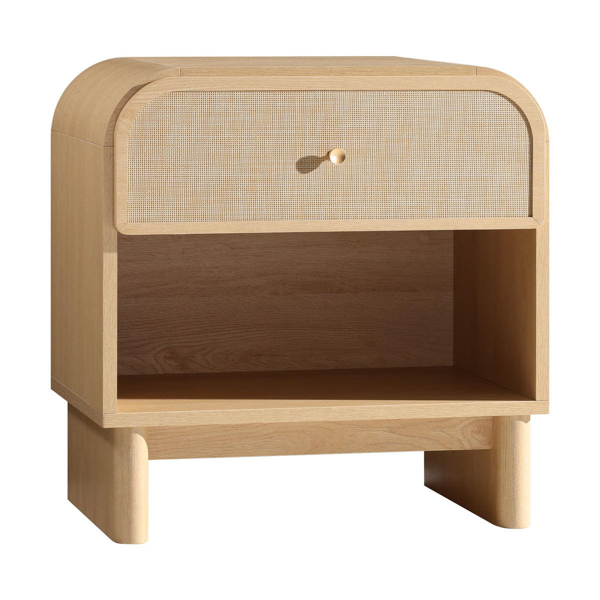 Woven 1-Drawer Nightstand B