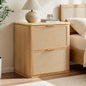 Woven 2-Drawers Nightstand