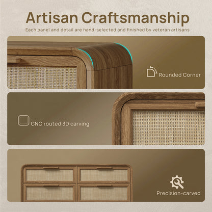 Woven 6-Drawer Dresser
