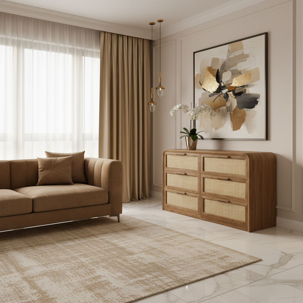 Woven 6-Drawer Dresser
