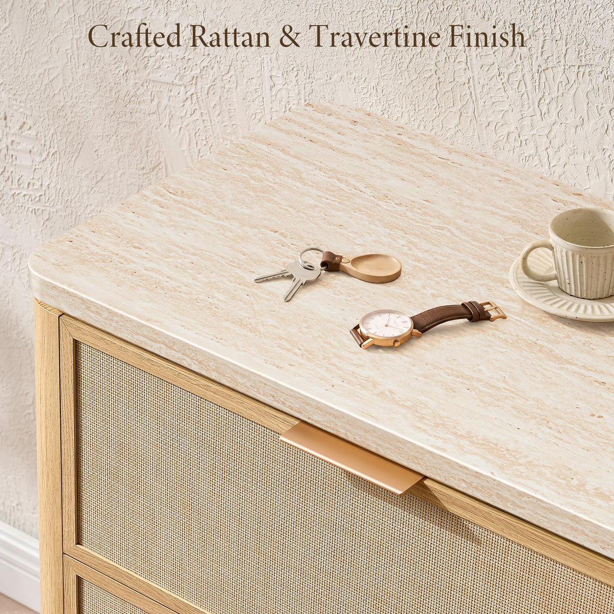 Woven 6-Drawer Dreeser