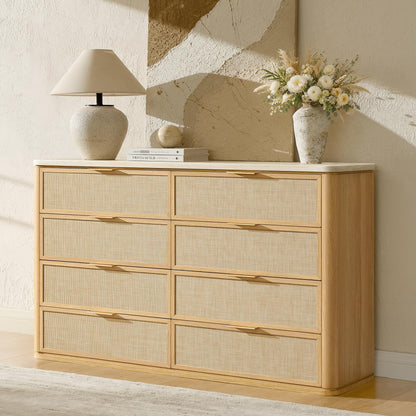 Woven 8-Drawer Dresser